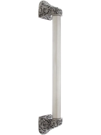 12 inch Ginkgo Leaf Appliance Pull With Smooth Bar in Antique Pewter.